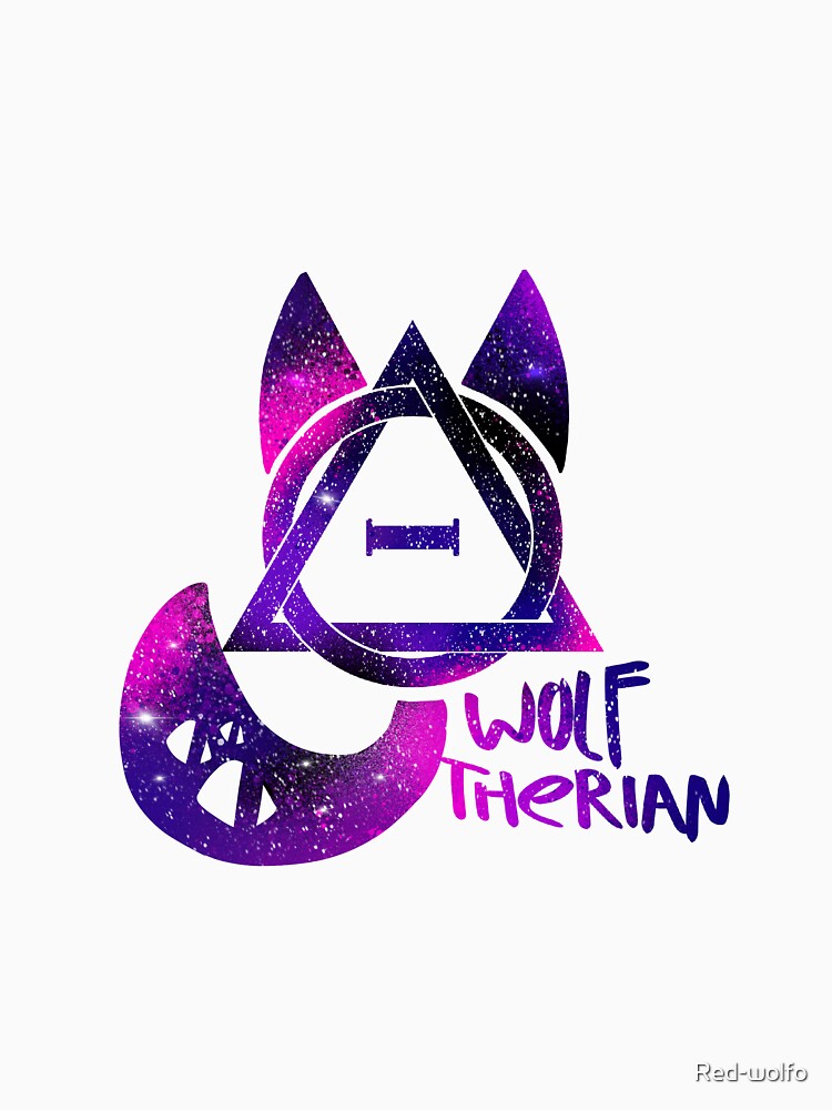 Wolf therian galaxy by Red-wolfo T-Shirts, Hoodie, Sweatshirt | BlankRebels.com (Image 3)