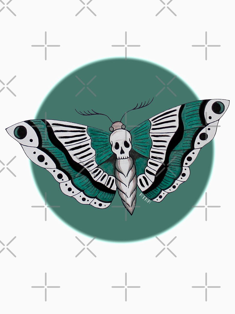 Death moth tattoo by emeteneme T-Shirts, Hoodie, Sweatshirt | BlankRebels.com (Image 3)