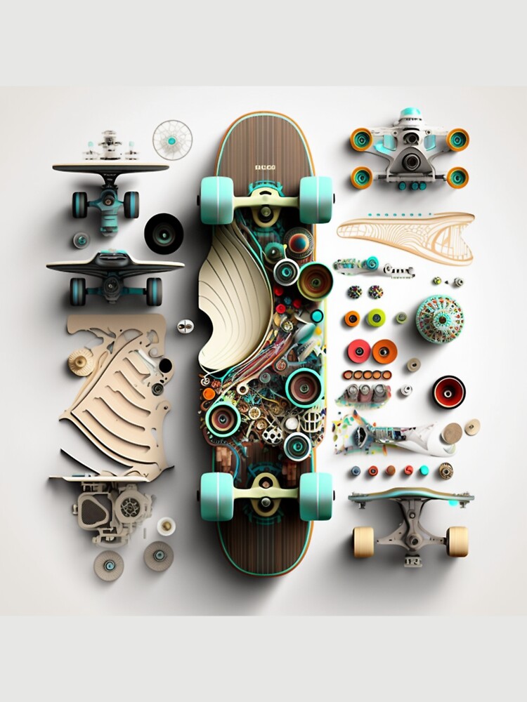Copy of Modern motorized skateboard with stylish design by EternalSpectrum T-Shirts, Hoodie, Sweatshirt (Image 3)