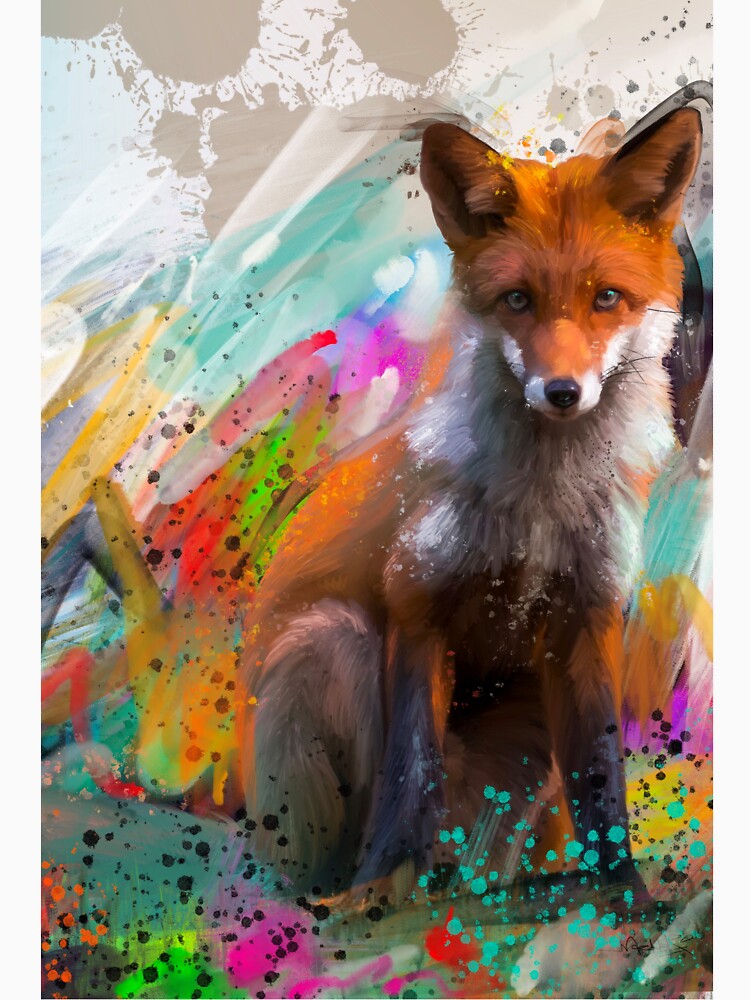 Fredddy The Fox Street Art Painting by Exclusively Motorsport T-Shirts, Hoodie, Sweatshirt | BlankRebels.com (Image 3)