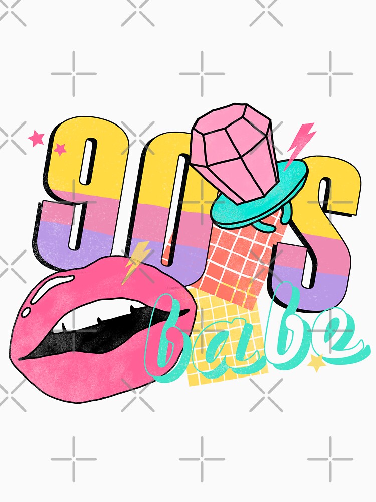 90s Babe retro theme by JayDesignLabs T-Shirts, Hoodie, Sweatshirt | BlankRebels.com (Image 3)