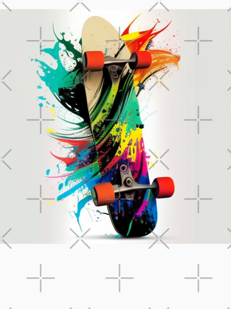 Skateboard in paint by FreestyleSkate T-Shirts, Hoodie, Sweatshirt | BlankRebels.com (Image 3)