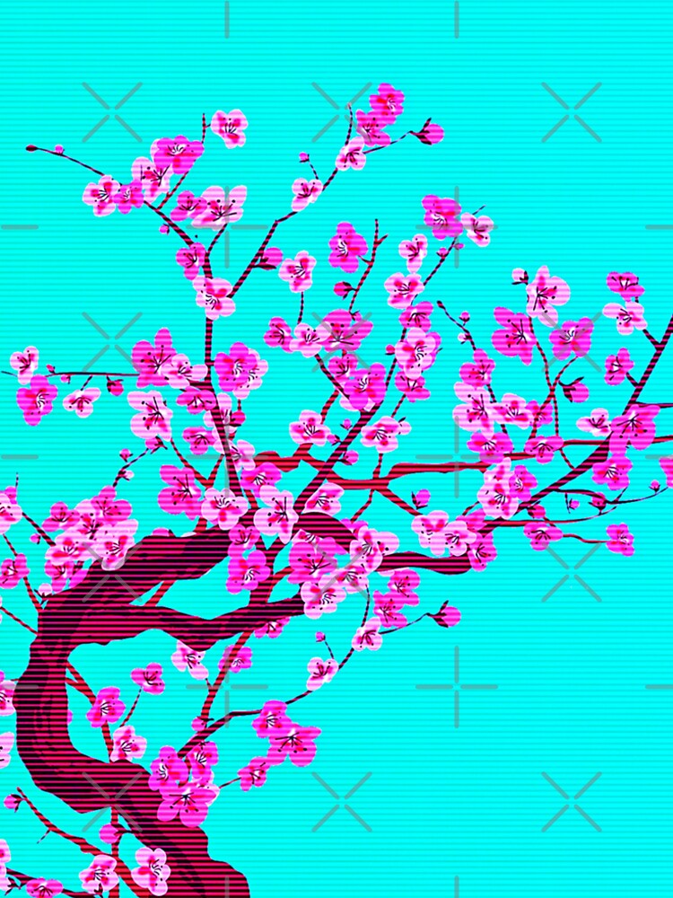 Vaporwave blossom tree by Yoshiyuki1998 T-Shirts, Hoodie, Sweatshirt | BlankRebels.com (Image 2)