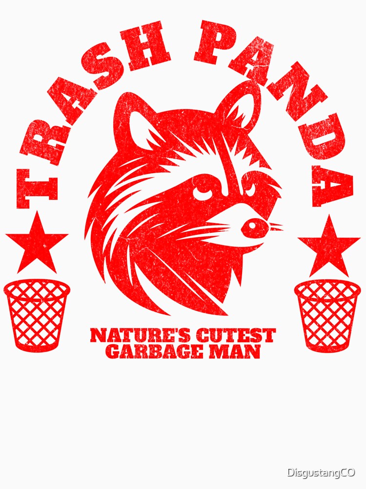 Copy of Raccoon trash panda ironic college seal parody red by DisgustangCO T-Shirts, Hoodie, Sweatshirt (Image 3)