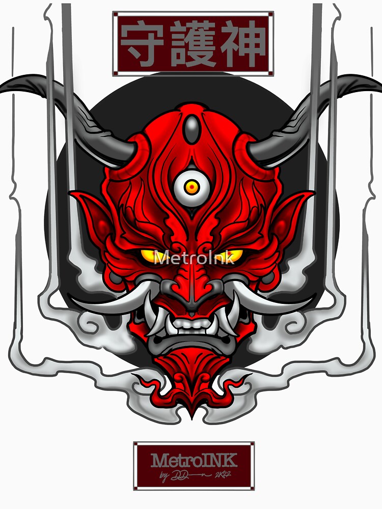 The Protector Oni Mask by MetroInk T-Shirts, Hoodie, Sweatshirt | BlankRebels.com (Image 3)