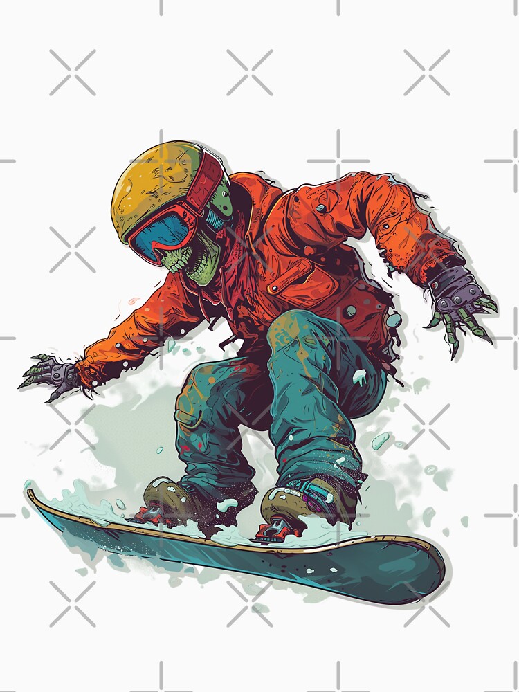 Zombie Snowboard by Konkam T-Shirts, Hoodie, Sweatshirt | BlankRebels.com (Image 3)