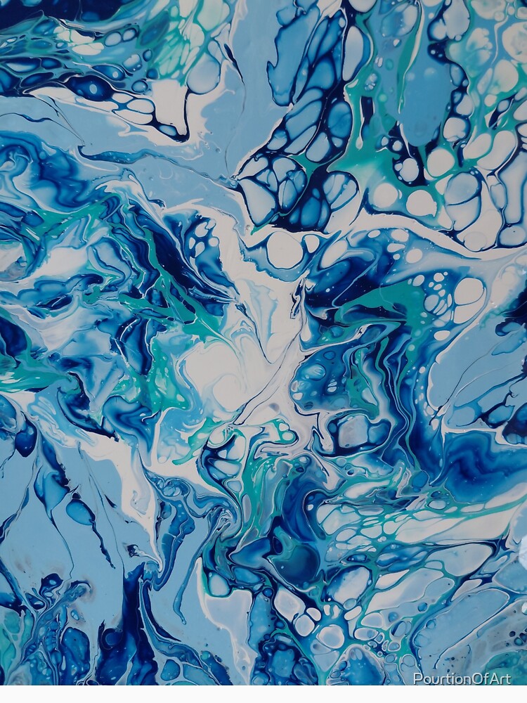 Oceanic Structures, original Fluid Art by PourtionOfArt