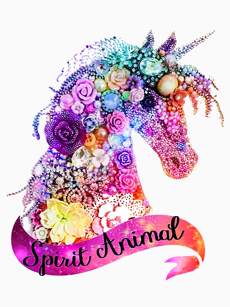 Spirit Animal Unicorn Glitter Design by GraphicRhythm T-Shirts, Hoodie, Sweatshirt | BlankRebels.com (Image 3)