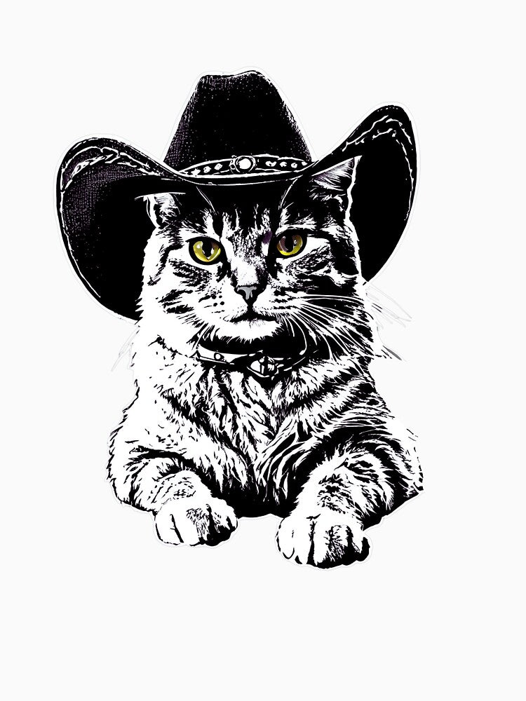 Ralph the Cowboy Cat by EverythingisPurrfect T-Shirts, Hoodie, Sweatshirt | BlankRebels.com (Image 3)
