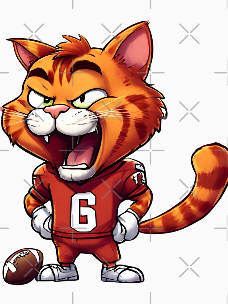 Happy Garfie in soccer player costume, fan art Garfield by SweetRossel