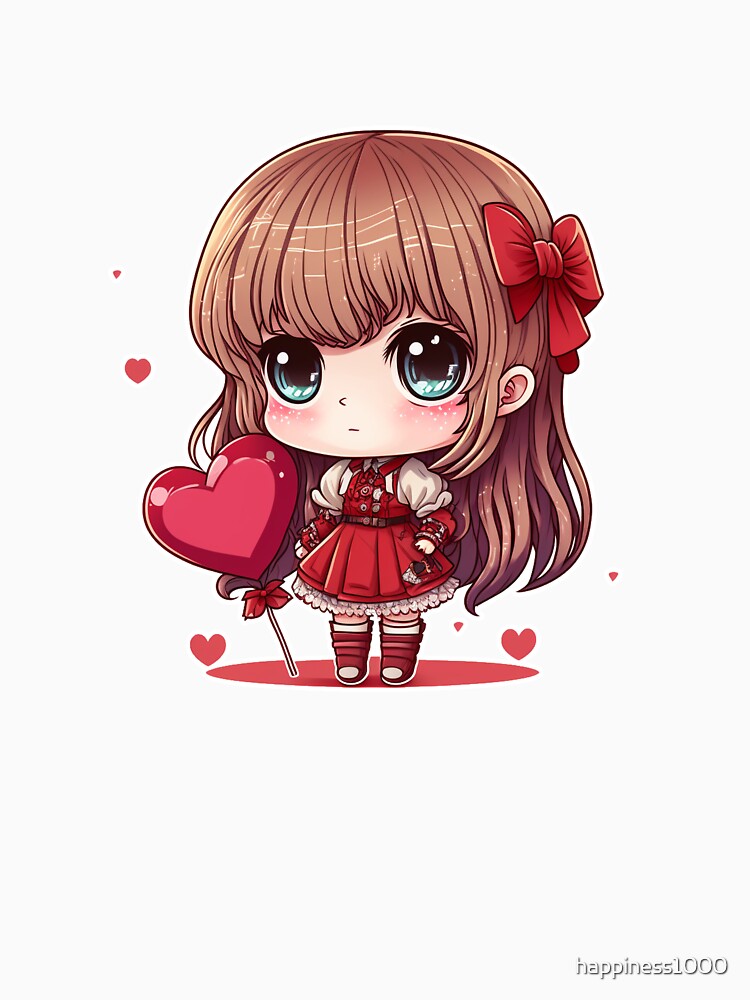 Valentine's Day Gifts, Love Gifts, Be Mine, Be my Valentine, Valentine Chibi, Valentine for Teens by... (Image 3)