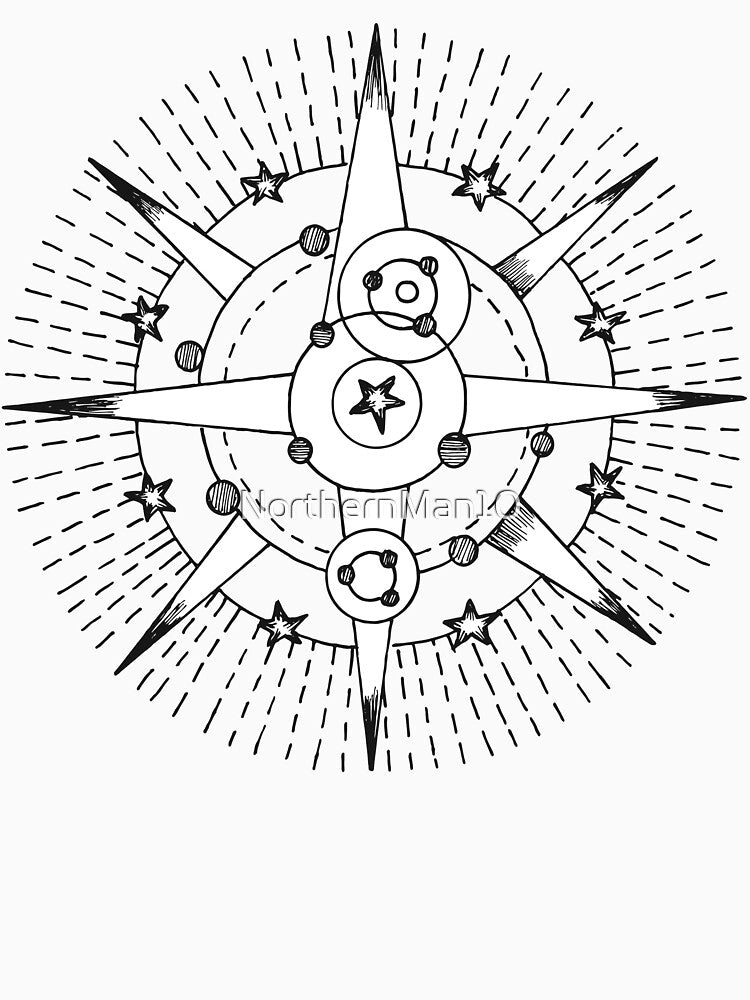 Mystic Crescent Eye | Sacred Geometry Boho Design by NorthernMan10 T-Shirts, Hoodie, Sweatshirt | BlankRebels.com (Image 3)