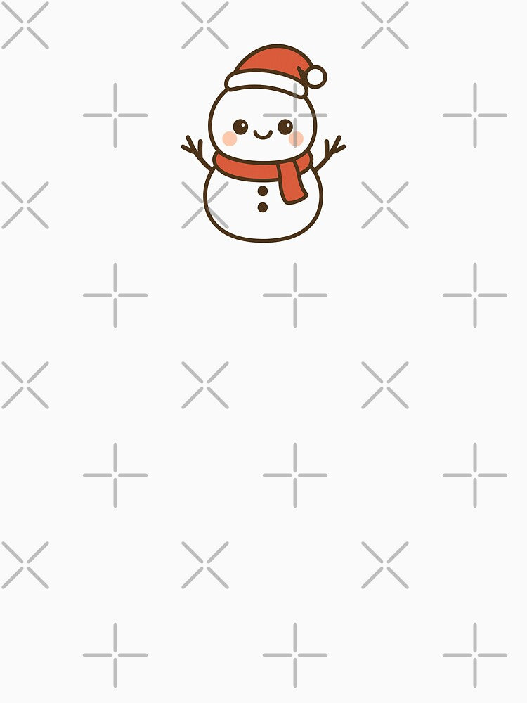 Christmas Kawaii Snowman ⭐ Cute Cartoon Holiday Gift by ChillTofu T-Shirts, Hoodie, Sweatshirt | BlankRebels.com (Image 3)