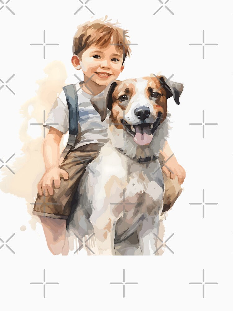 watercolor funny dog pack, dog, kid by R-RHAPSODY T-Shirts, Hoodie, Sweatshirt | BlankRebels.com (Image 3)