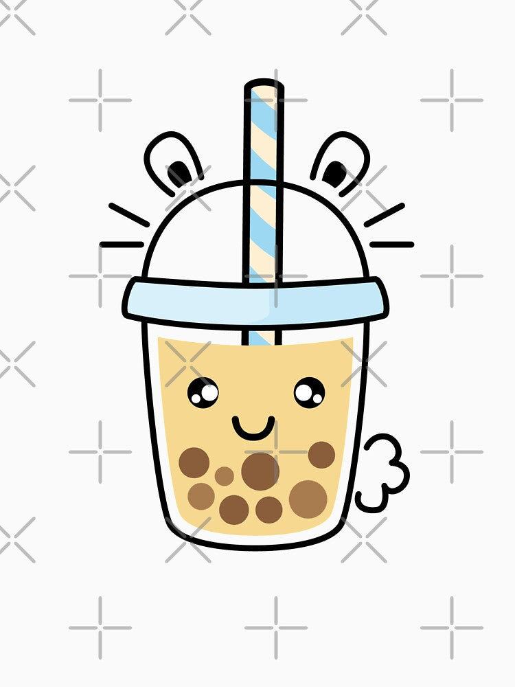 Kawaii Bubble Tea Lover Cute Smiling Boba Milk Tea by 74ninetees T-Shirts, Hoodie, Sweatshirt | BlankRebels.com (Image 3)