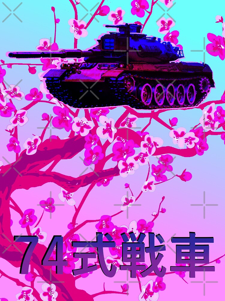 Type74 Vaporwave with cherry blossom background by Yoshiyuki1998 T-Shirts, Hoodie, Sweatshirt | BlankRebels.com (Image 3)
