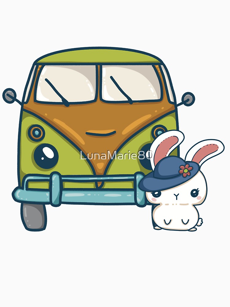 Kawaii Travel Bunny by LunaMarie80 T-Shirts, Hoodie, Sweatshirt | BlankRebels.com (Image 3)