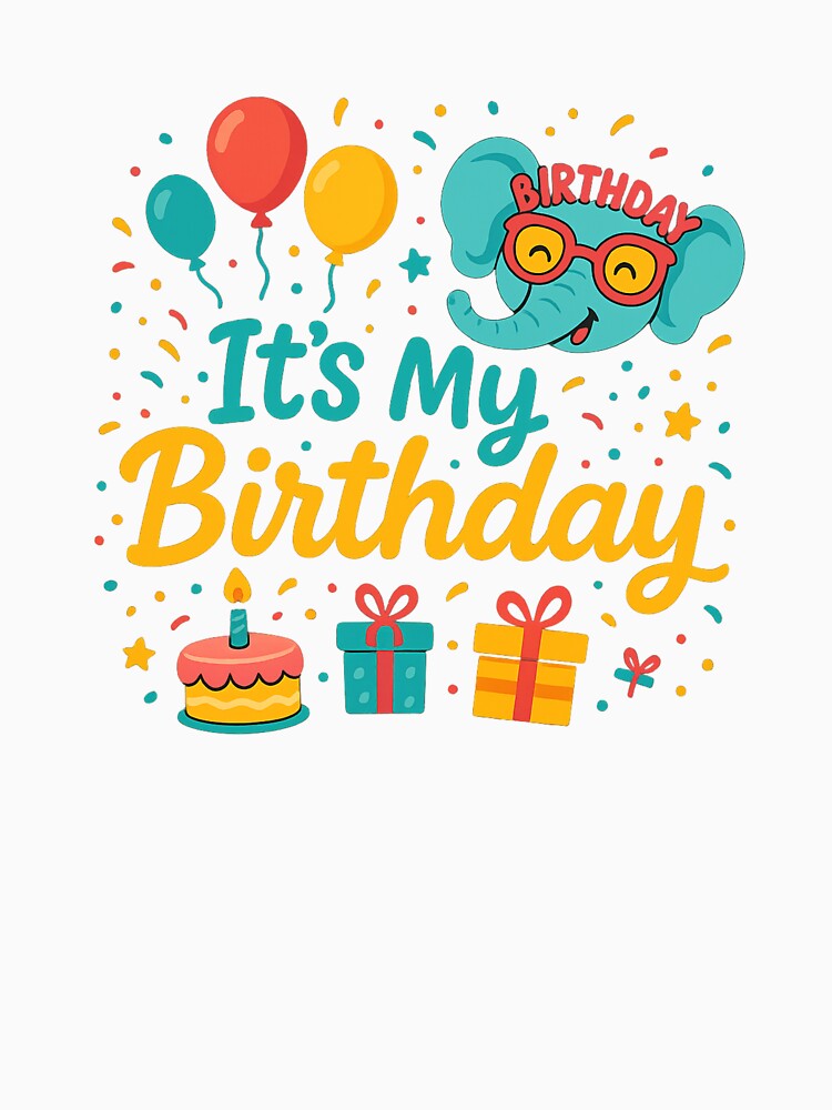 It’s My Birthday – Funny Celebration T-Shirt by AS Créations Hoodie, Sweatshirt | BlankRebels.com (Image 3)