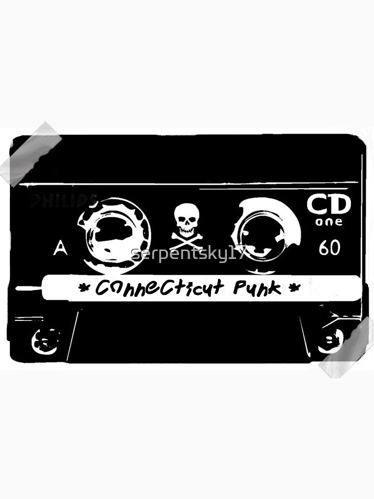Connecticut Punk Cassette by SerpentSkyArts
