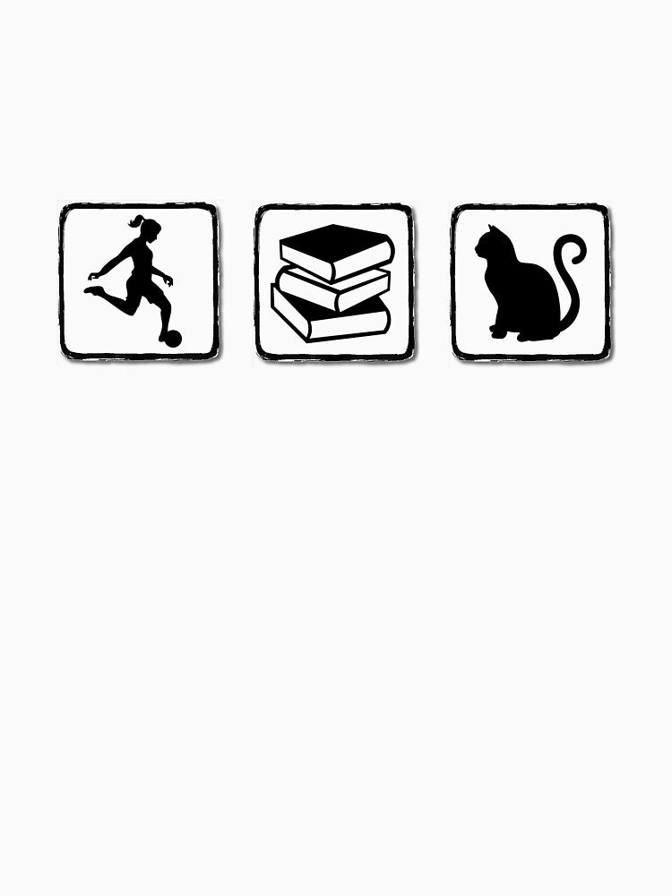 Soccer Books Cat - Soccer Player Books Cat - Football Books Cat by Keilani N Kai