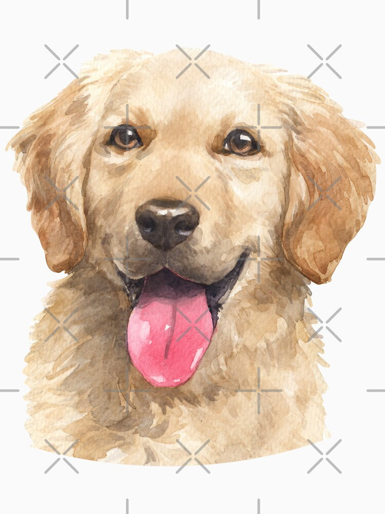Golden Retriever Puppy Watercolor Art by doglovershirts T-Shirts, Hoodie, Sweatshirt | BlankRebels.com (Image 3)