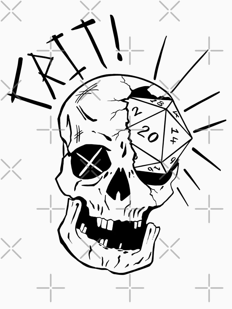 CRIT critical hit critical roll d20 d&d by SharpHorizon T-Shirts, Hoodie, Sweatshirt | BlankRebels.com (Image 2)