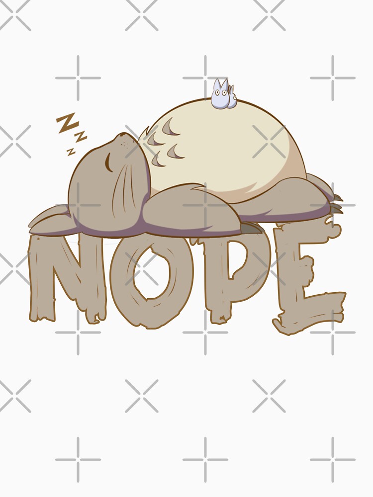 Nope Not today - lazy rabbit - funny animal by Etr-Design