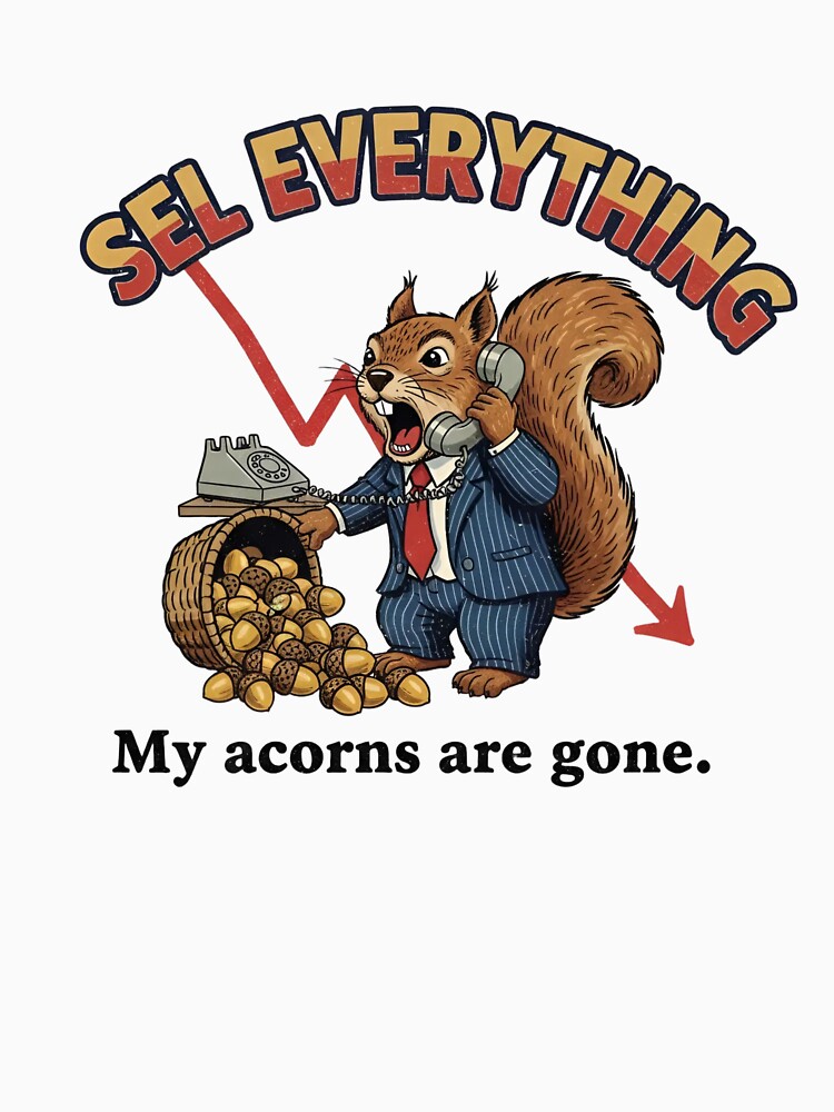 Squirrel Stock Trader – Sell Everything 90s Vintage Bootleg Graphic by FakeJoo T-Shirts, Hoodie, Sweatshirt (Image 3)