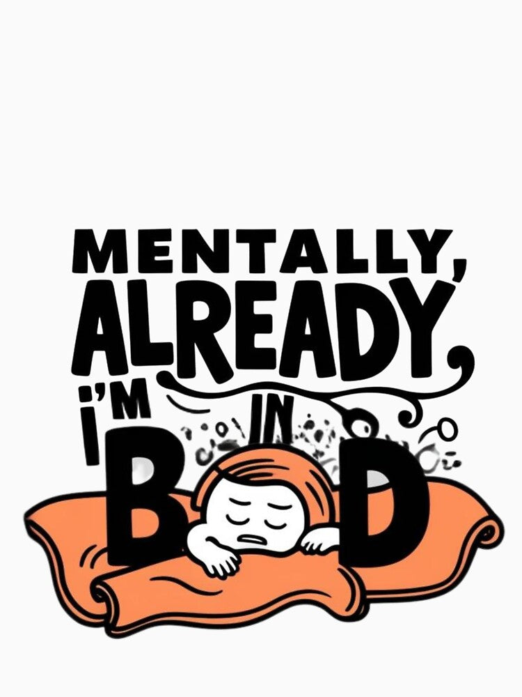 Mentally I’m already in bed - Mentally Checked Out by Lines & Layers T-Shirts, Hoodie, Sweatshirt | BlankRebels.com (Image 3)