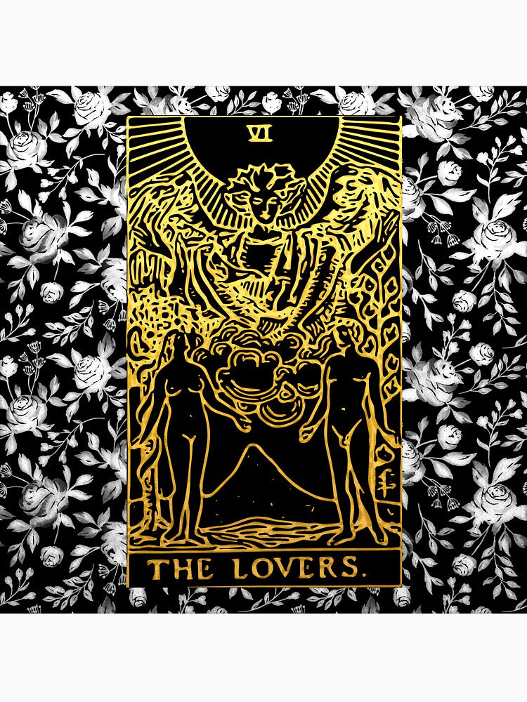 Floral Tarot Print - The Lovers by Annalee Beer T-Shirts, Hoodie, Sweatshirt | BlankRebels.com (Image 3)