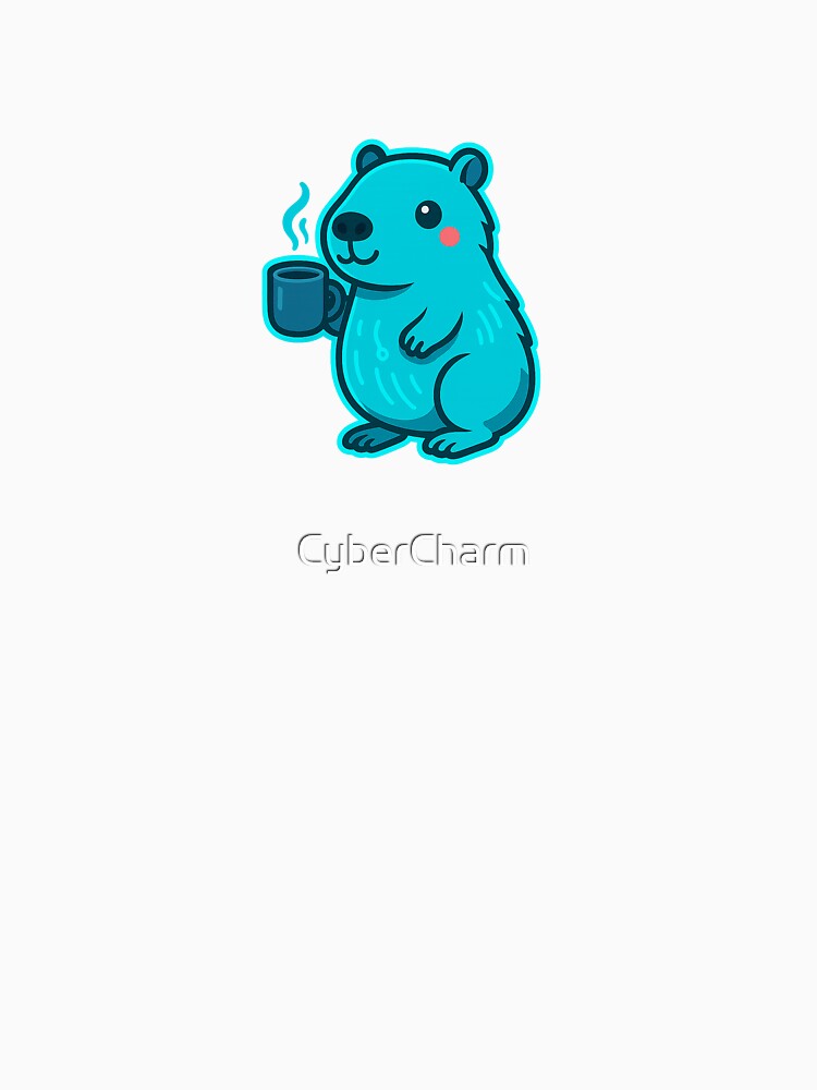 Coffee Capybara – Cute Cozy Morning Vibes by CyberCharm T-Shirts, Hoodie, Sweatshirt | BlankRebels.com (Image 3)