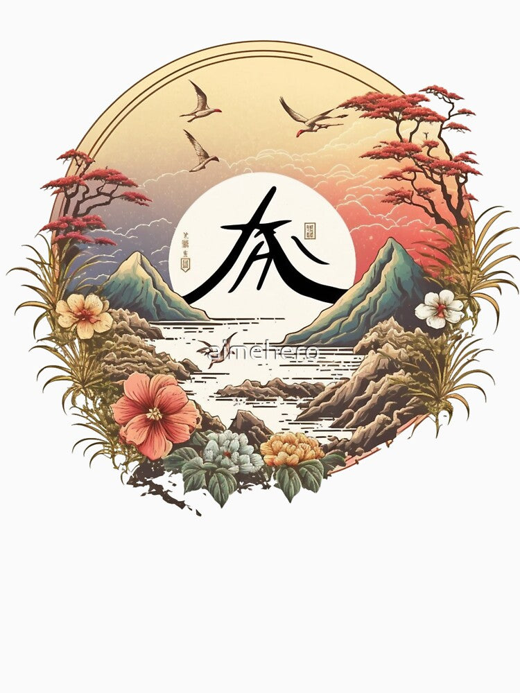 Japanese mountain vintage style by aimehero T-Shirts, Hoodie, Sweatshirt | BlankRebels.com (Image 3)