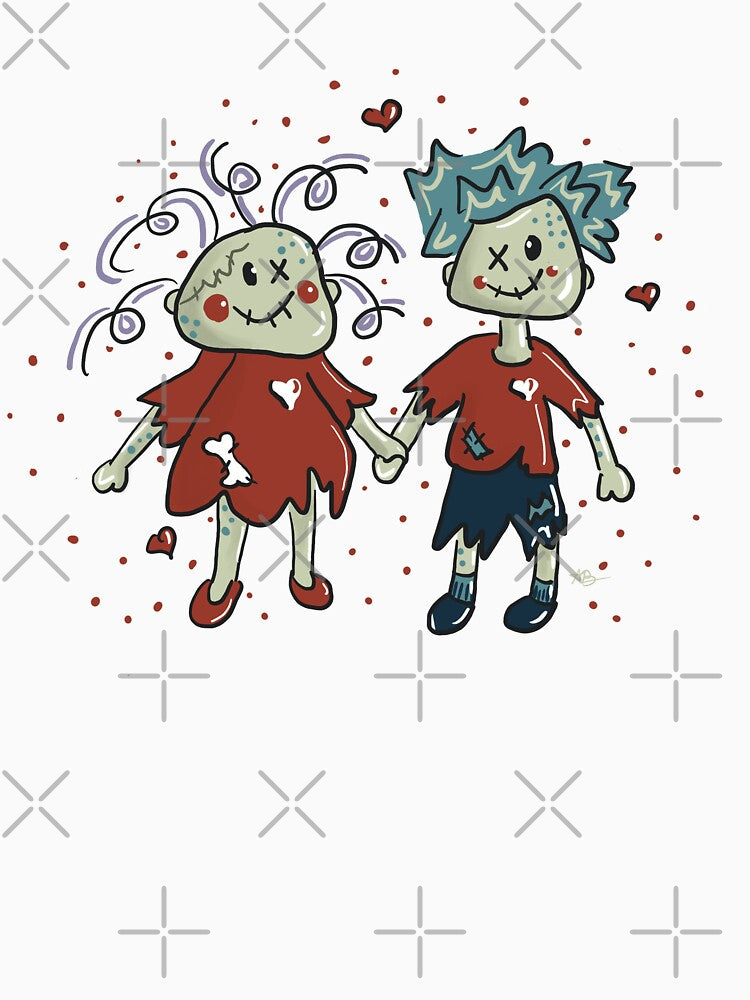 Cute Zombie Couple by Angela Balazs T-Shirts, Hoodie, Sweatshirt | BlankRebels.com (Image 3)