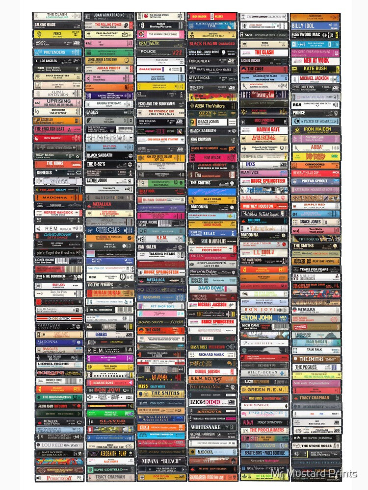 Greatest Albums of the 1980s - Ultimate 80s Print by Mr Mustard Prints T-Shirts, Hoodie, Sweatshirt (Image 3)