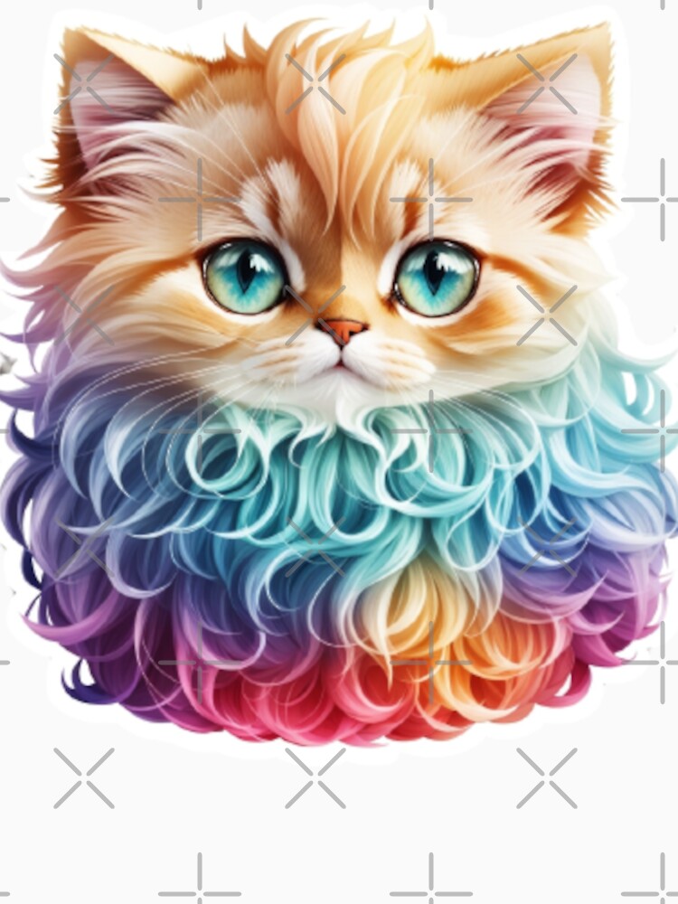 Cute Kawaii Cute Persian Cat 011 by Alexis Art Collection T-Shirts, Hoodie, Sweatshirt | BlankRebels.com (Image 3)