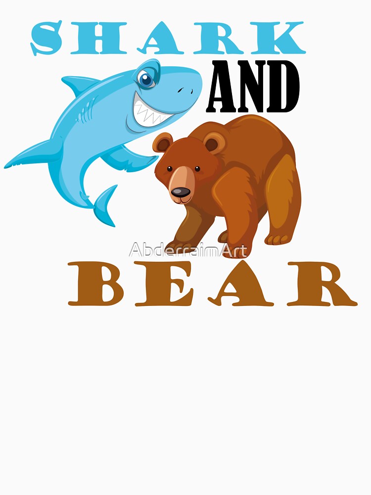 Fierce Shark and Bold Bear by AbderraimArt