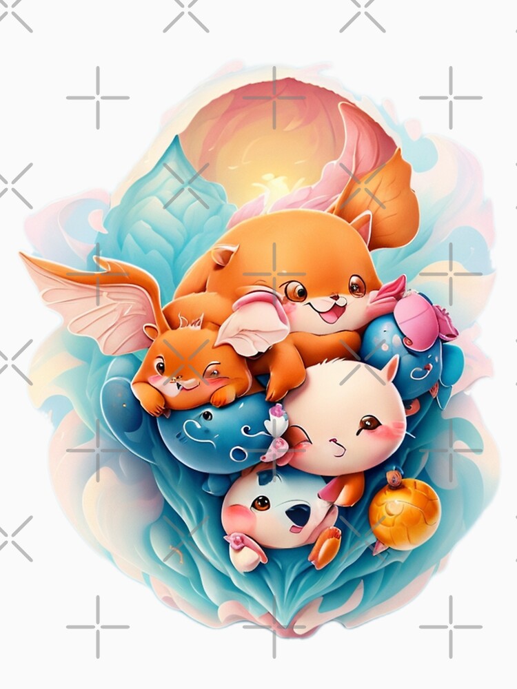 kawai animal by mikasaprada T-Shirts, Hoodie, Sweatshirt | BlankRebels.com (Image 3)