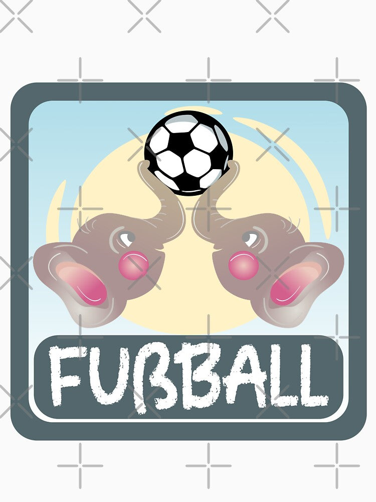 Children's football elephants children by minimalartstory