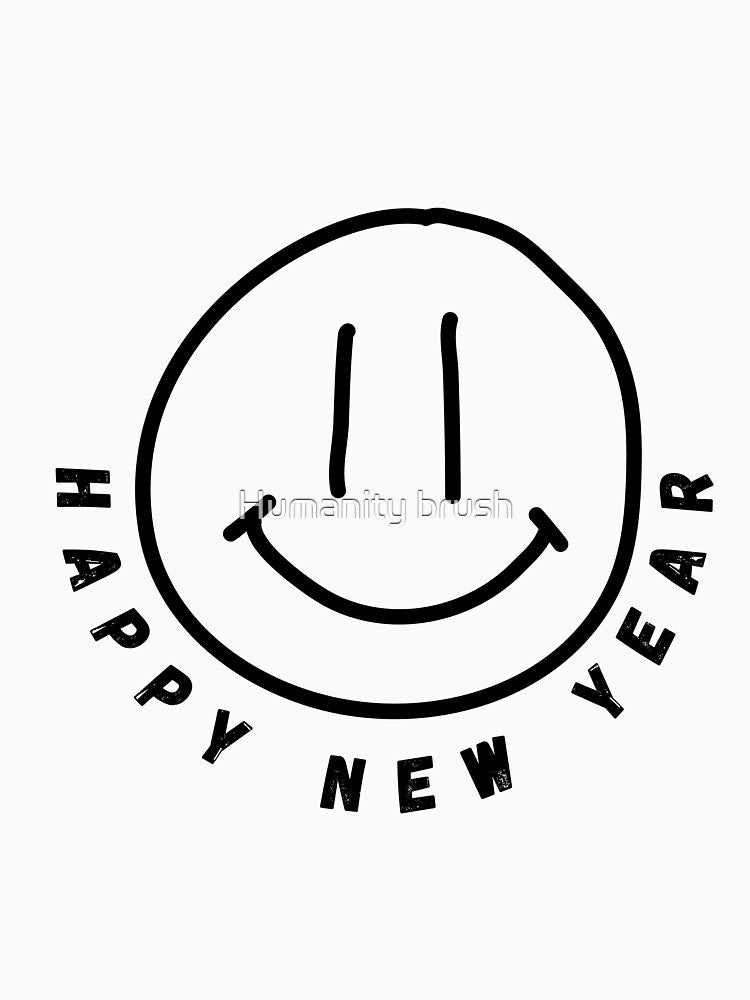 Happy new year T shirt, happy 2025 new year by Humanity brush Hoodie, Sweatshirt | BlankRebels.com (Image 3)