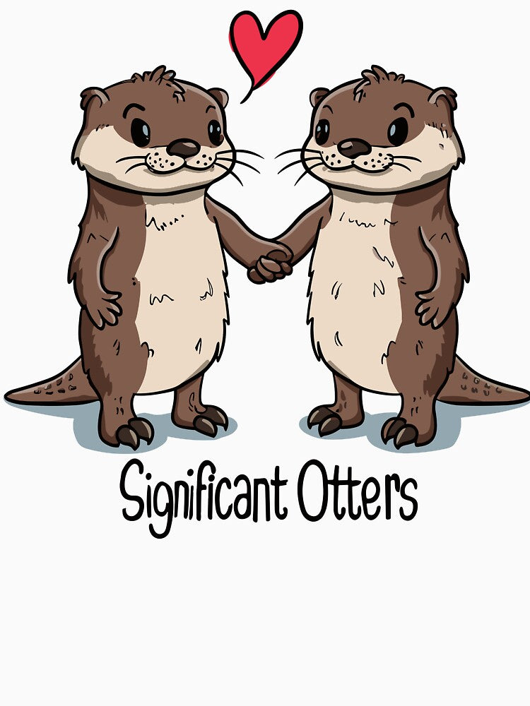 Significant Otters by Angry Swan Designs T-Shirts, Hoodie, Sweatshirt | BlankRebels.com (Image 3)