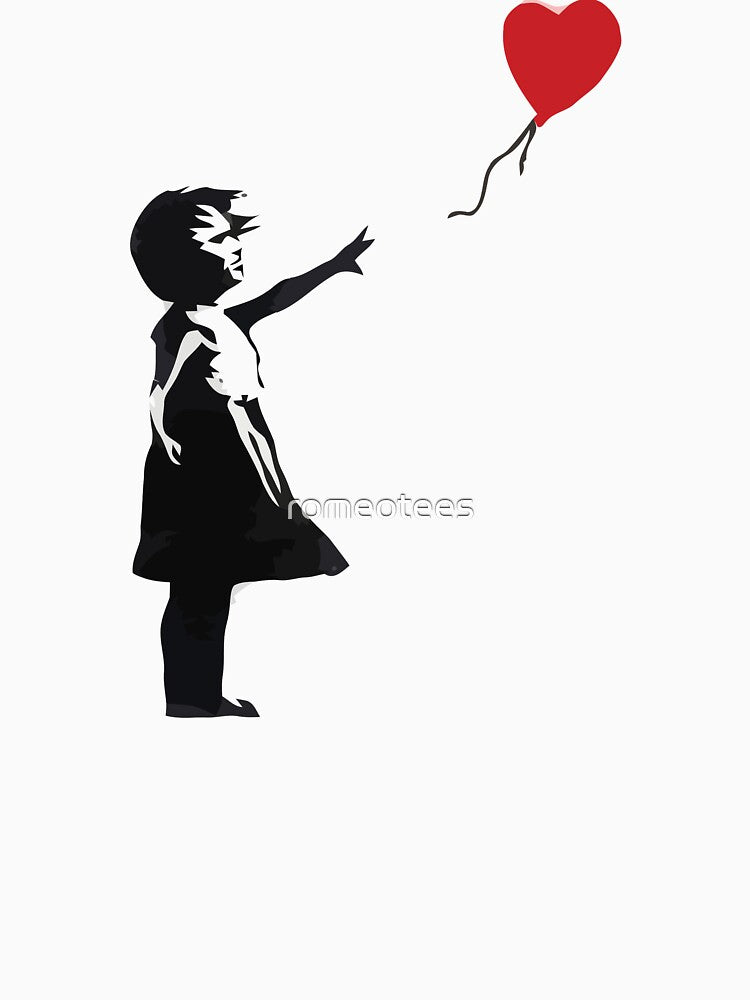Banksy - Girl with Balloon by romeotees T-Shirts, Hoodie, Sweatshirt | BlankRebels.com (Image 3)