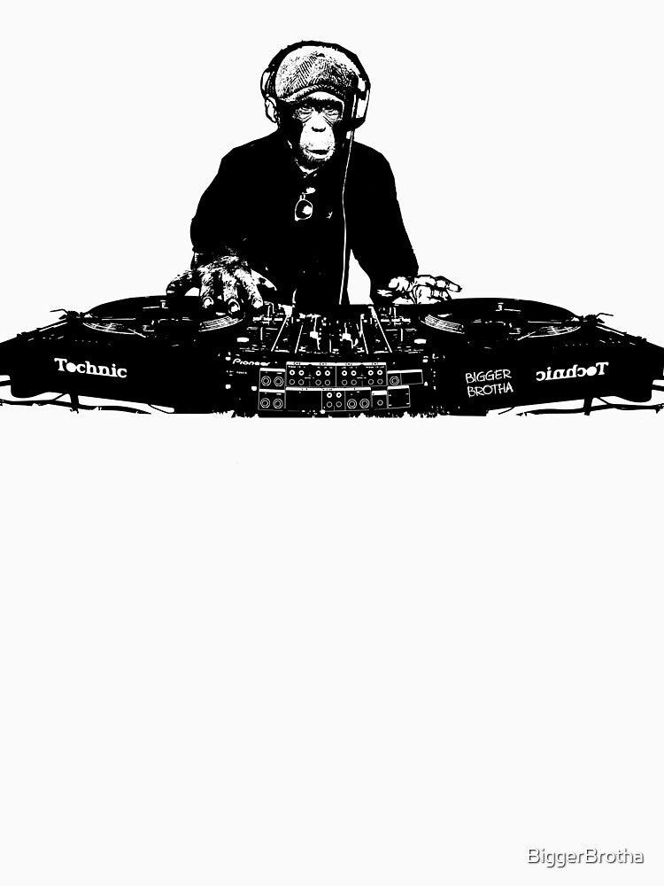 DJ Monkey by BiggerBrotha T-Shirts, Hoodie, Sweatshirt | BlankRebels.com (Image 3)