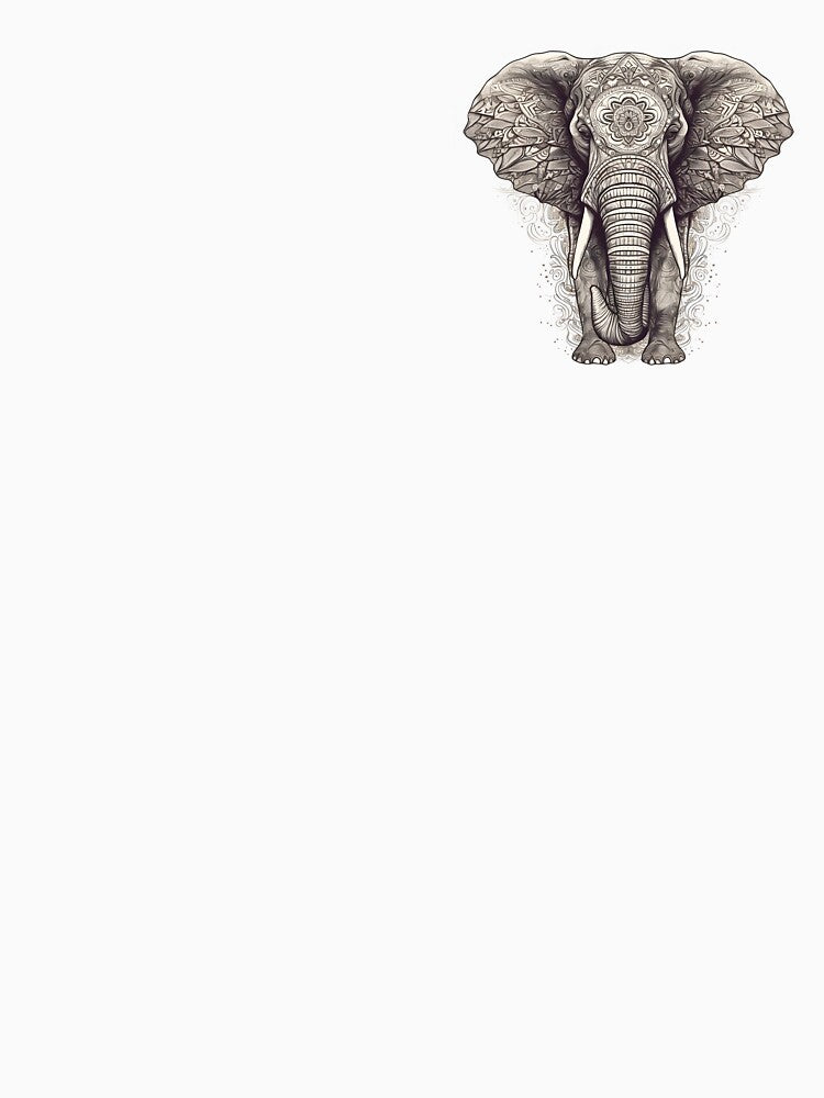 Majestic Elephant Artwork | Wildlife Inspired Design by zenarty design T-Shirts, Hoodie, Sweatshirt (Image 3)