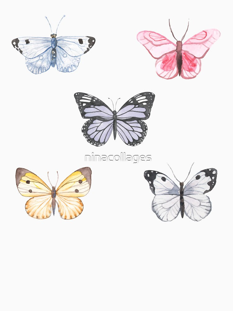 Freedom&change- watercolor butterfly design by ninacollages T-Shirts, Hoodie, Sweatshirt | BlankRebels.com (Image 3)
