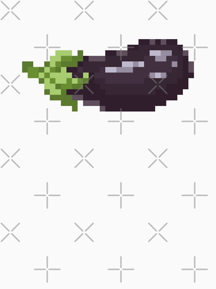 Pixel Art Eggplant by TakoyakiTech T-Shirts, Hoodie, Sweatshirt | BlankRebels.com (Image 2)