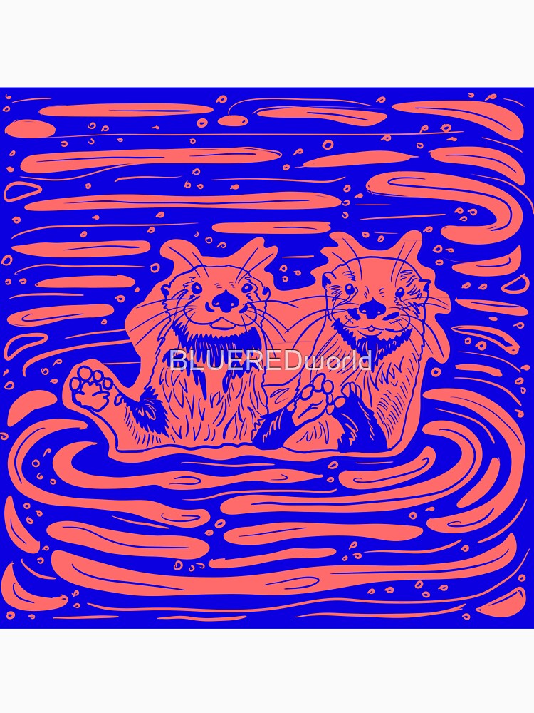 Sea Otters: Holding Hands in Harmony by BLUEREDworld T-Shirts, Hoodie, Sweatshirt | BlankRebels.com (Image 3)