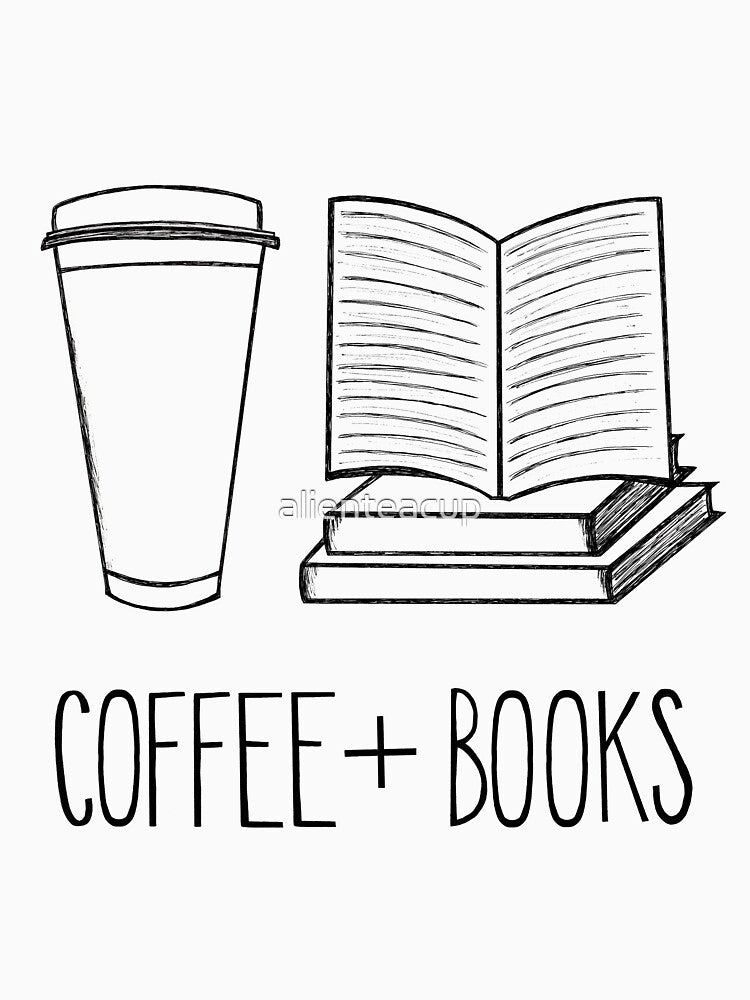 Coffee + Books by alienteacup T-Shirts, Hoodie, Sweatshirt | BlankRebels.com (Image 3)