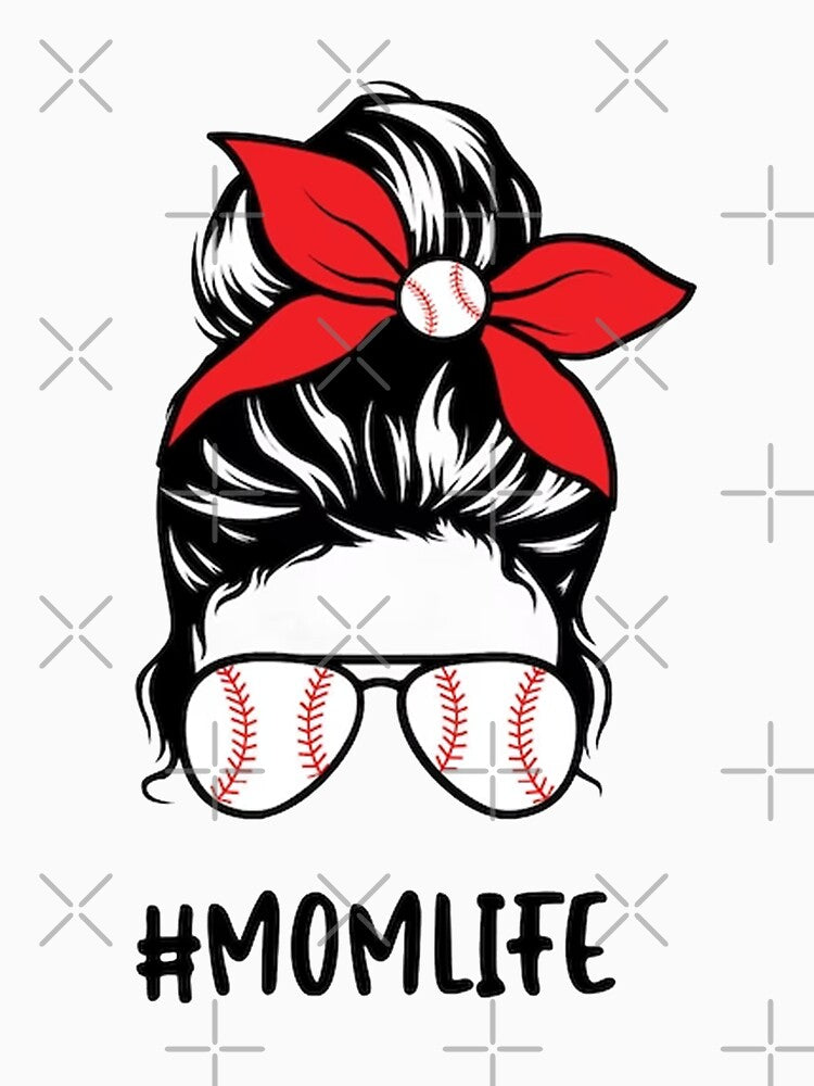 Mom Life - Baseball - Best Life Mom Life Custom Graphic by Middle8 T-Shirts, Hoodie, Sweatshirt | BlankRebels.com (Image 3)