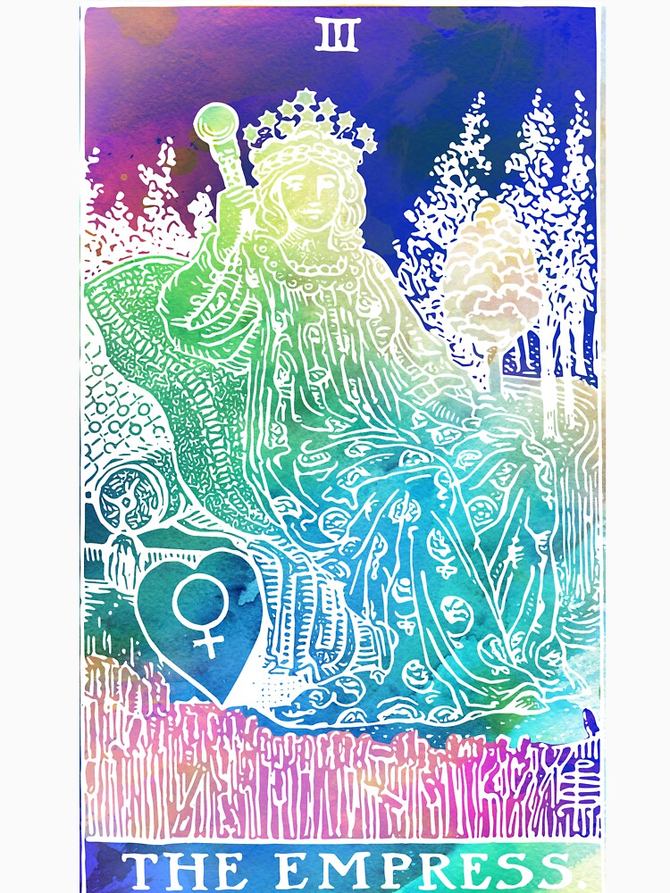 The Empress - A soft watercolour tarot print by Annalee Beer T-Shirts, Hoodie, Sweatshirt | BlankRebels.com (Image 3)