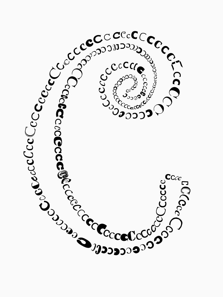 Typographic C letter by adiosmillet T-Shirts, Hoodie, Sweatshirt | BlankRebels.com (Image 3)